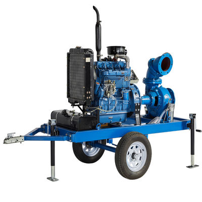 Купить Sewage Water Pump Flow 200 m³/h Single Stage Centrifugal Pump Trailer Diesel Water Pump online manufacture