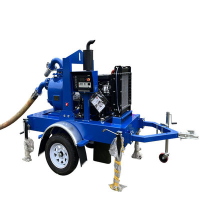 Купить Manufacturer Trailer Mounted Water Pump Open Rack Self Priming Pump Trash Water Pump Set online manufacture