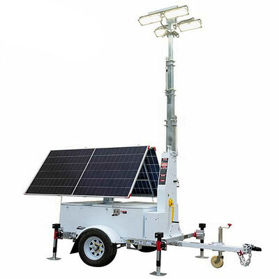 Купить Mobile Solar Light Tower Running Time 5.3 Days Photovoltaic Technology Solar Lighting Towers Telescopic Light Tower online manufacture