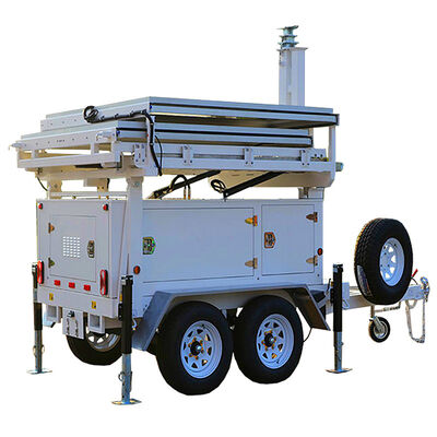 Купить Ночное освещение аэропорта Солнечная маяковая башня Возобновляемая энергия Складный дизайн Мобильная маяковая башня online manufacture