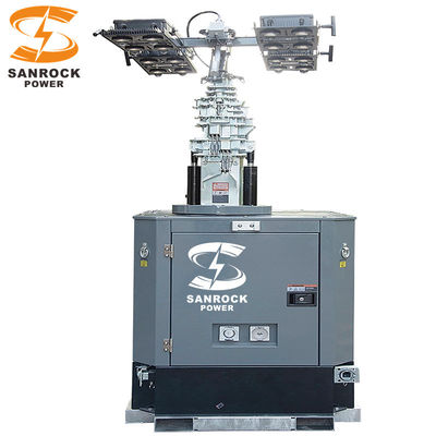 6kw/9kw Дизельный генератор световой башни наружной аварийный трейлер осветительной башни 230VAC