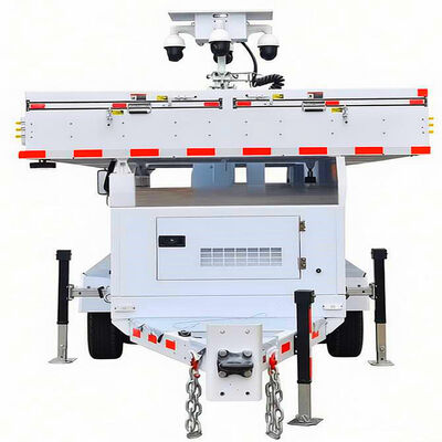 Высокоэффективная световая башня с солнечной батареей для освещения прицепов, водонепроницаемый корпус, производители мобильных световых башен