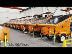 Строительные световые башни Световая башня со светодиодами Поддержка инфраструктуры Мобильная солнечная световая башня