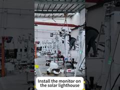 Башня солнечного наблюдения для удаленного мониторинга и обеспечения безопасности строительных площадок. Мобильная башня освещения на солнечных батареях