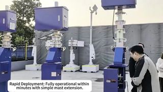 Портативная световая башня на солнечной энергии, осветительная башня ИП65, номинальная световая башня